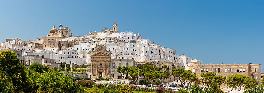 The historic town of Ostuni, known as the White City