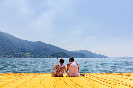 The Floating Piers, by Christo and Jeanne-Claude. Lake Iseo 2016.