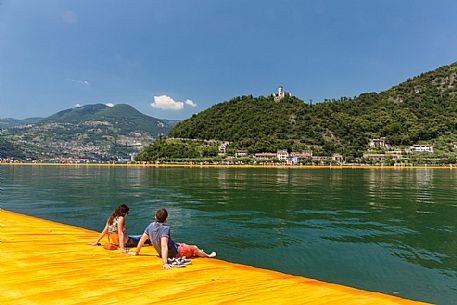 The Floating Piers, by Christo and Jeanne-Claude. Lake Iseo 2016.