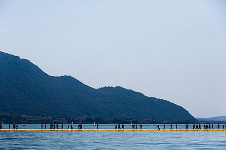 The Floating Piers, by Christo and Jeanne-Claude. Lake Iseo 2016.