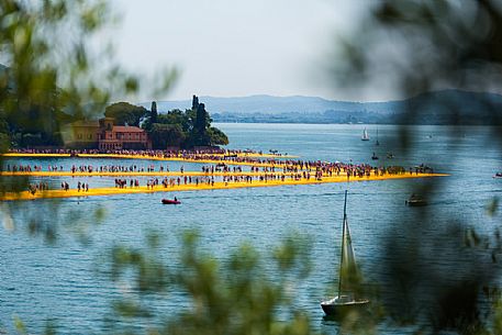 The Floating Piers, by Christo and Jeanne-Claude. Lake Iseo 2016.