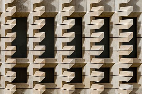 The new parliament building of Valletta, designed by Renzo Piano, Malta