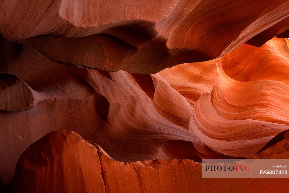 Particular rock formation in the Lower Antelope Canyon, near Page, Arizona.