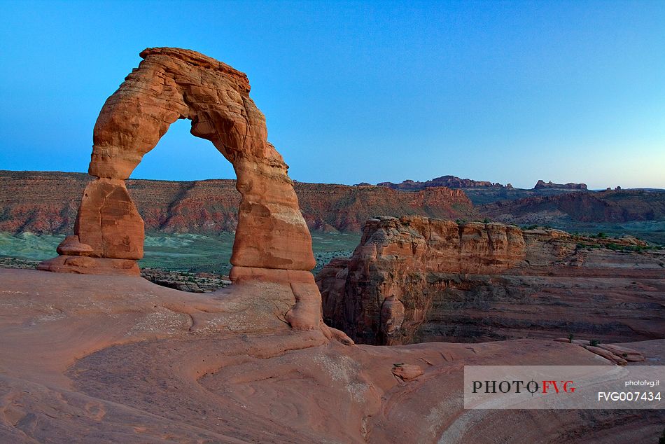 The famous Delicate Arch in the Arches National Park, Utah.