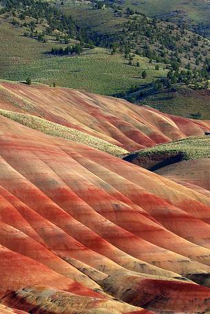 A colorful detail from Oregon's Painted Hills.