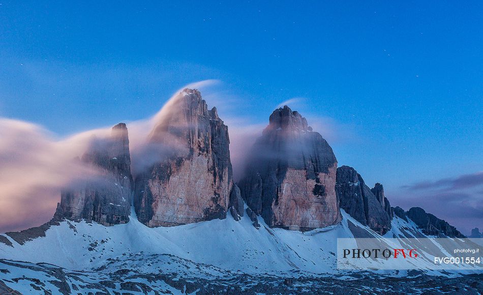 summer night in Tre Cime di Lavaredo