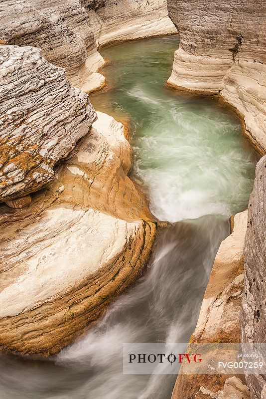 Canyon- the core of the river Orta, Majella National park