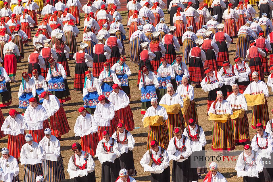 This is the story of time manifesting itself in our ancestors heritage and us shaping our time through our own touches, contacts, caresses and impacts.
Song and dance celebrations are an old and very important tradition for Estonia and Estonians (the first song celebration took place in 1869 and the first dance celebration in 1934) and these celebrations are nowadays held every five years. In 2003 our tradition of song and dance celebrations was entered to UNESCOs List of Intangible Cultural Heritage.