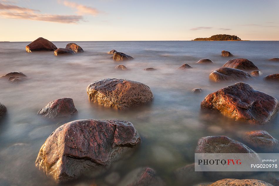 Lahemaa National Park.
Ksmu peninsula is a gigantic natural Ice Age park with a unique boulder field and rocks left behind by glacial drift, Estonia