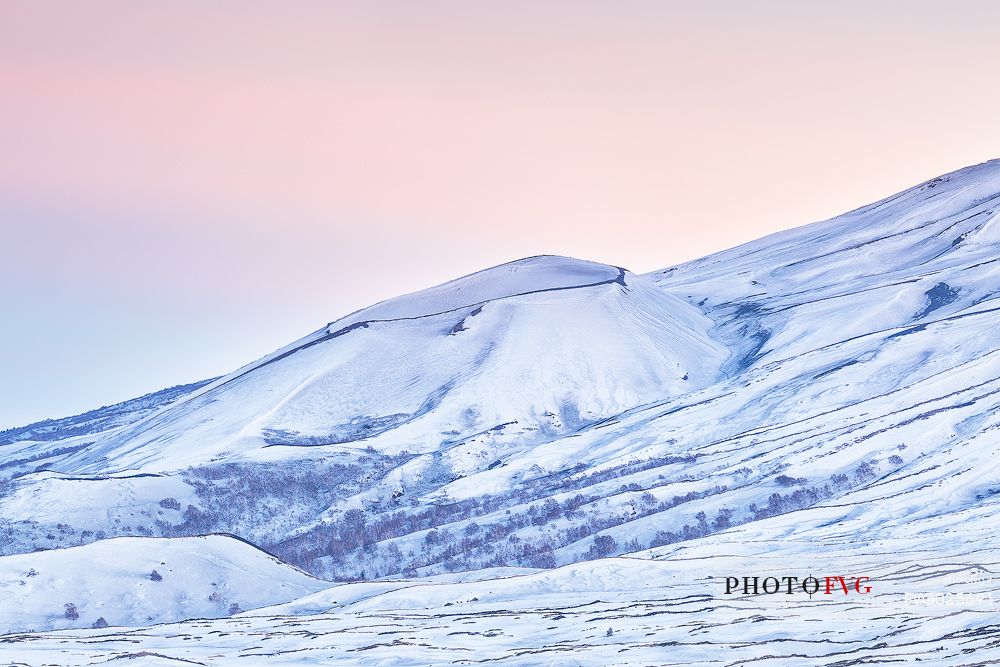 Sunset on Northern Etna National Park, Sicily, Italy