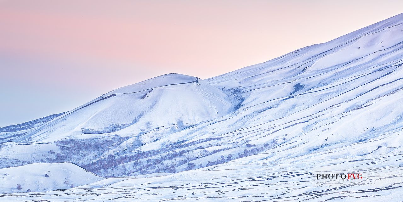 Sunset on Northern Etna National Park, Sicily, Italy