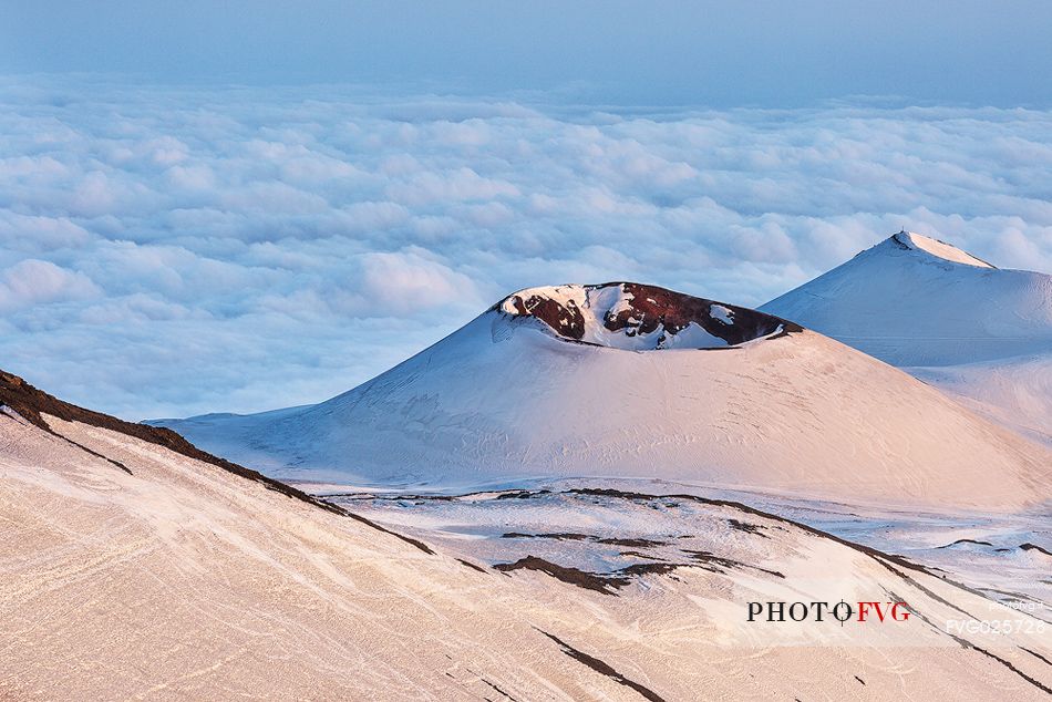 Crater in the Enta national park, Sicily, Italy