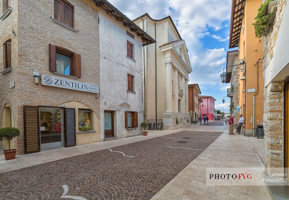 Downtown of Marano Lagunare village, Friuli Venezia Giulia, Italy