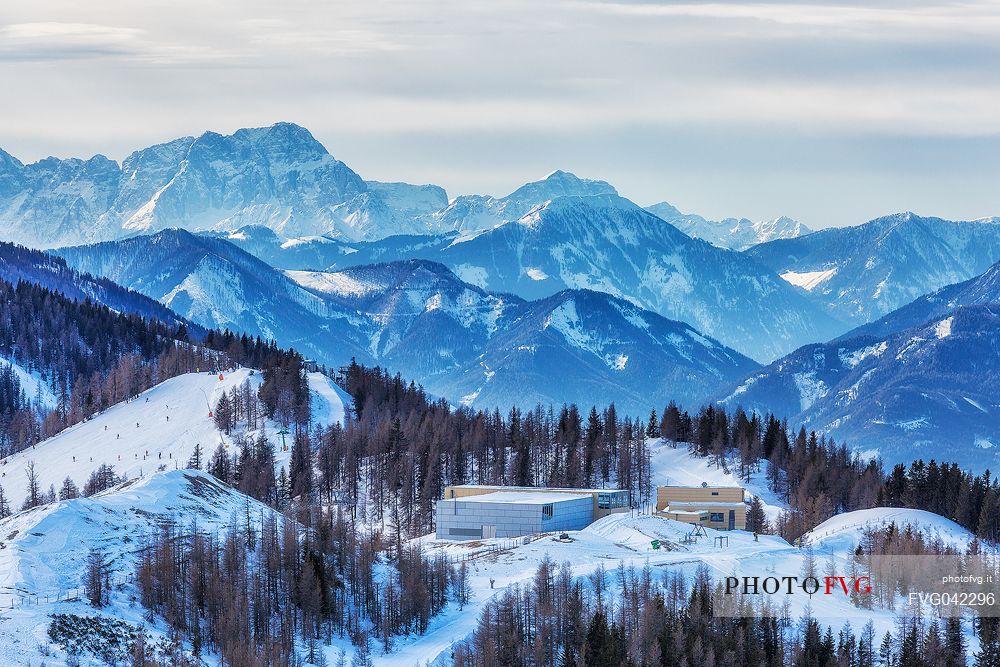 Biosphrenpakbahn Brunnach alpine station in the Nockberge mountains, Bad Kleinkirchheim, Carinthia, Austria, Europe