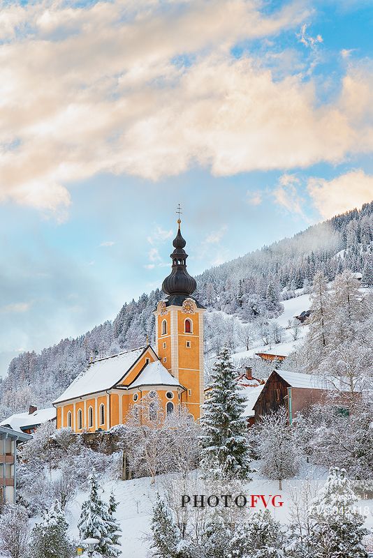 Jakobskapelle church in Bad Kleinkirchheim, an alpine village in Carinthia, Austria, Europe