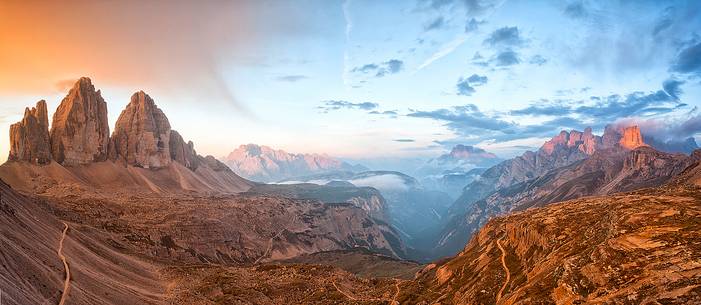 Tre Cime di Lavaredo at sunrise