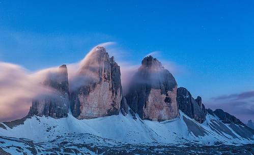 summer night in Tre Cime di Lavaredo