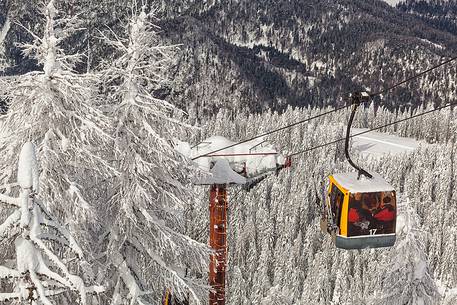 Julian Alps,slopes, cableways to Mount Lussari