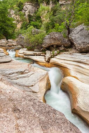 Canyon- the core of the river Orta, Majella National park