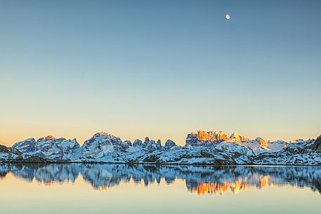 Dolomiti of Brenta,Natural Park of Adamello-Brenta, Presanella mountain group, lake Nero Dolomiti of Brenta,Natural Park of Adamello-Brenta, Presanella mountain group, lake Nero