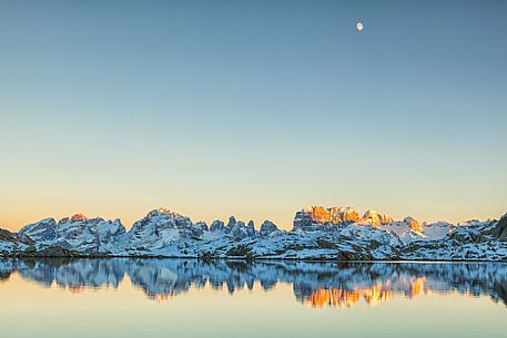 Dolomiti of Brenta,Natural Park of Adamello-Brenta, Presanella mountain group, lake Nero