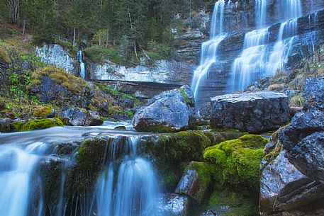 Dolomiti of Brenta,Natural Park of Adamello-Brenta, Vallesinell waterfalls