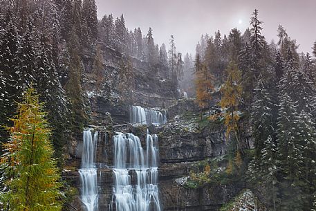 Dolomiti of Brenta,Natural Park of Adamello-Brenta, Vallesinella waterfalls