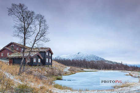 Traditional buildings in Harahorn, Norway