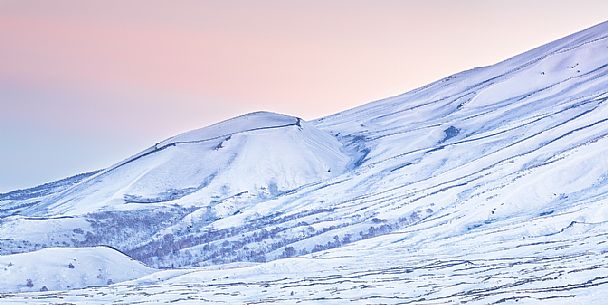 Sunset on Northern Etna National Park, Sicily, Italy