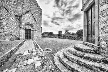 Duomo of Venzone village. It was declared National Monument in 1965 as unique fortified village of the XIV century in the region, Friuli Venezia Giulia, Italy