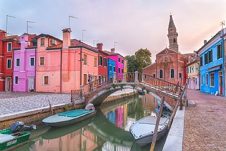 Burano village one of the Venetian islands, Venice, Italy