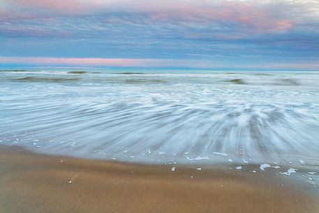 Seascape of Lido di Jesolo, a popular seaside resort near Venice, Veneto, Italy