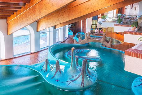 Inside the Thermal Romerbad alpine wellness, Bad Kleinkirchheim, Carinthia, Austria, Europe 