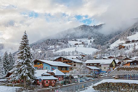 Bad Kleinkirchheim village in the snow, Carinthia, Austria, Europe