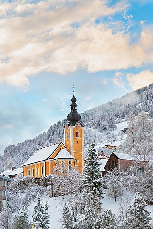 Jakobskapelle church in Bad Kleinkirchheim, an alpine village in Carinthia, Austria, Europe