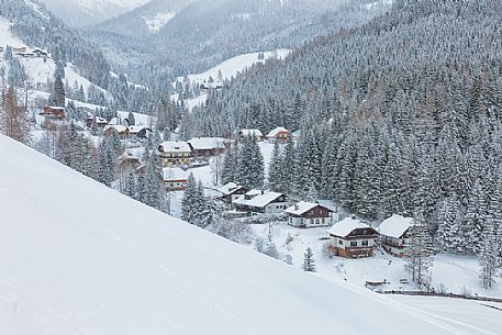 View form above of Bad Kleinkirchheim village in the snow, Carinthia, Austria, Europe View form above of Bad Kleinkirchheim village in the snow, Carinthia, Austria, Europe