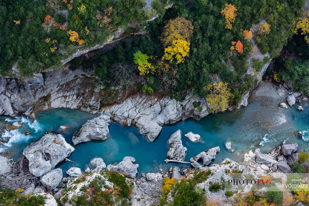 Overhead viewo of the Gorges du Verdon, Provence, France, Europe