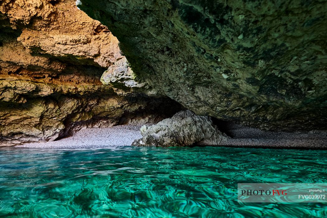 Cave of lovers, Grotta degli innamorati, Zingaro nature reserve, San Vito Lo Capo, Sicily