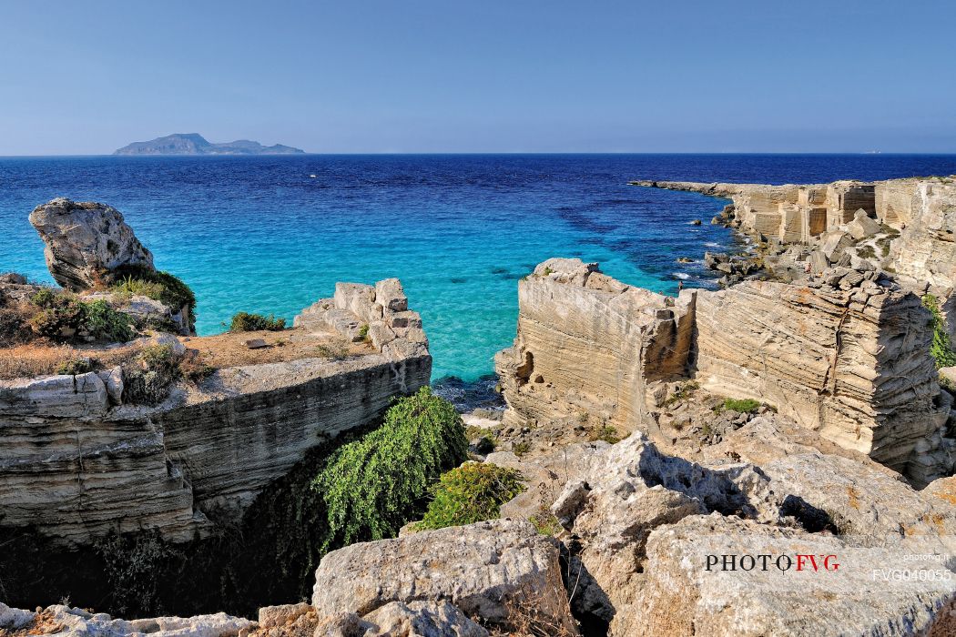 Cala Rossa, Favignana, Egadi islands, Sicly, Italy, Europe