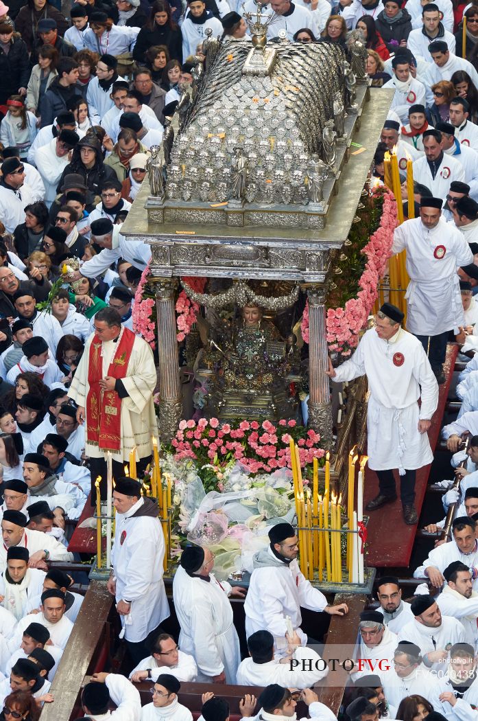 Sant'Agata festivity, procession of the saint, Catania, Sicily, Italy, Europe