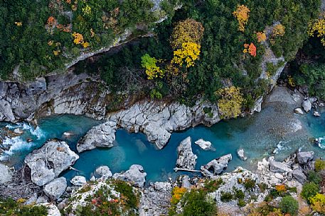Overhead viewo of the Gorges du Verdon, Provence, France, Europe Overhead viewo of the Gorges du Verdon, Provence, France, Europe