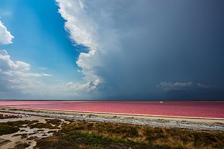 The beautiful and special colors of the saltworks of Giraud, Bouches-du-Rhône, Provence, France The beautiful and special colors of the saltworks of Giraud, Bouches-du-Rhône, Provence, France