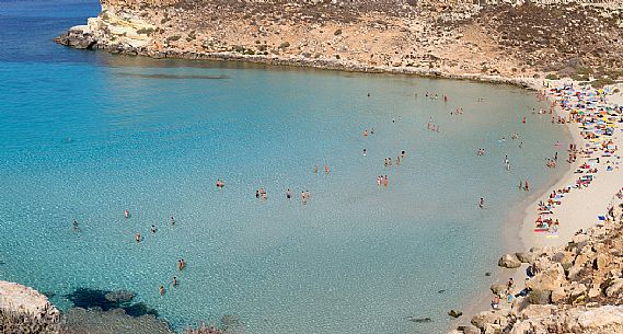 Isola dei Conigli, Conigli island, Lampedusa, Sicily, Italy