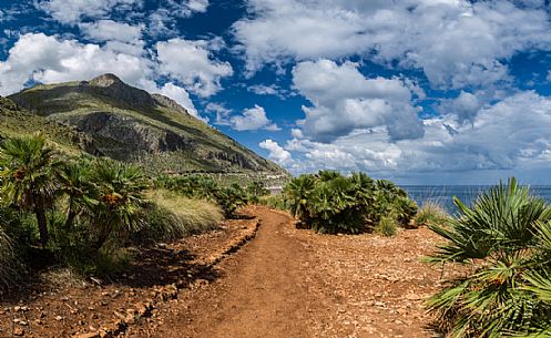 Pathway in the Zingaro nature reserve, San Vito Lo Capo, Sicily, Italy Pathway in the Zingaro nature reserve, San Vito Lo Capo, Sicily, Italy