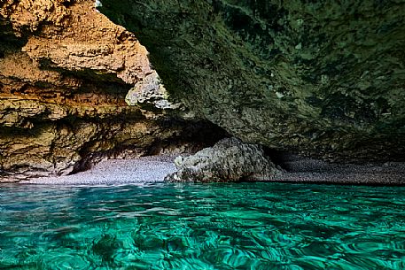 Cave of lovers, Grotta degli innamorati, Zingaro nature reserve, San Vito Lo Capo, Sicily Cave of lovers, Grotta degli innamorati, Zingaro nature reserve, San Vito Lo Capo, Sicily