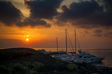 Cala Pozzolana di Ponente, Linosa island, Pelagie island, Sicily, Italy, Europe