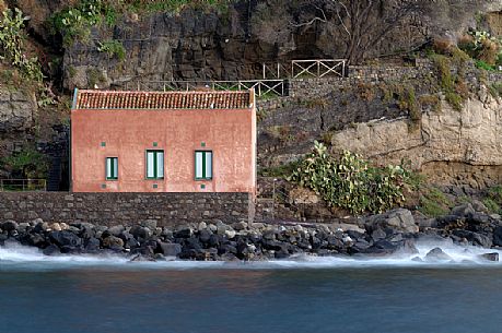 Traditional house in Aci Trezza, Catania, Italy, Europe