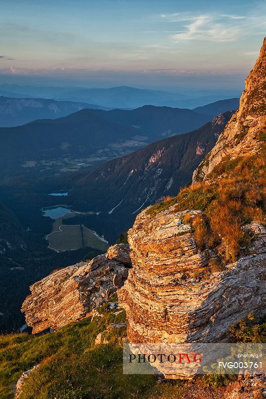 View from above on Lake Fusine