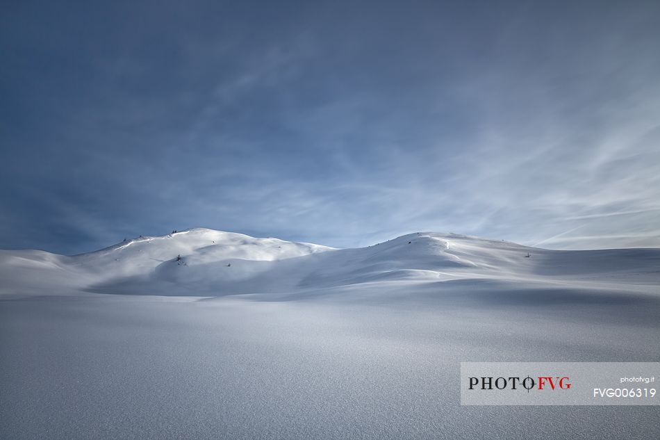 Lunar snowland in Giau Pass