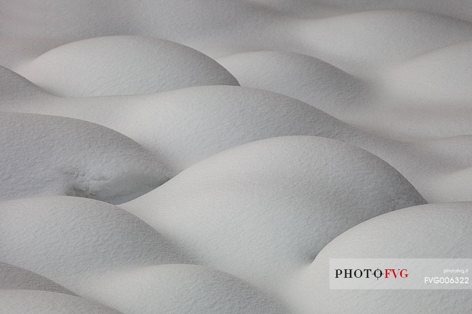 sensual shapes on snow